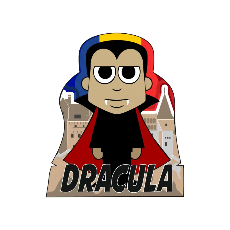 Mgs015-magnet frigider-romania-dracula